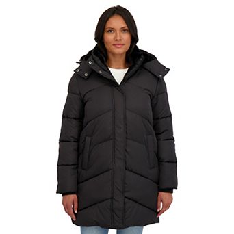 Women's Sebby Collection Cozy Lined Puffer Coat