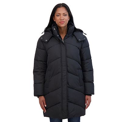 Women s Sebby Collection Cozy Lined Puffer Coat