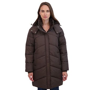 Women's Sebby Collection Cozy Lined Puffer Coat