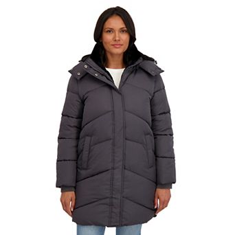 Women's Sebby Collection Cozy Lined Puffer Coat