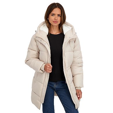 Women's Sebby Collection Cozy Lined Anorak Puffer Jacket