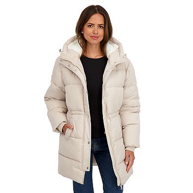 Women's Sebby Collection Cozy Lined Anorak Puffer Jacket