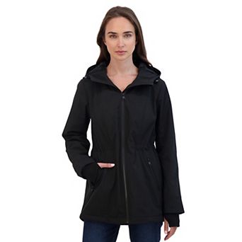 Women's Sebby Collection Sport Cozy Lined Softshell Anorak Jacket