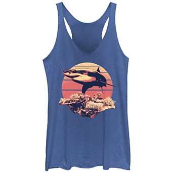 Juniors' Shark Reef Racerback Tank Top