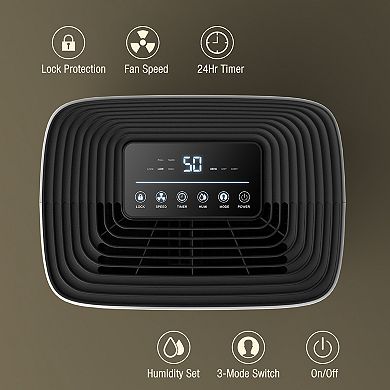 Fehom 4500 Sq. Ft. 50 Pint Dehumidifier with Drain Hose for Home and Basement