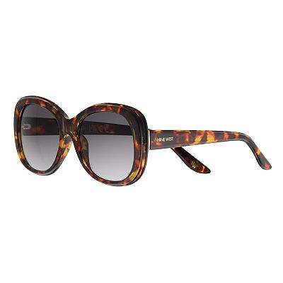 Nine West NW566S Sunglasses Tortoise Butterfly Gradient Brown Lens 57-16-125 Nine West NW566S Sunglasses Tortoise Butterfly Gradient  main image 4