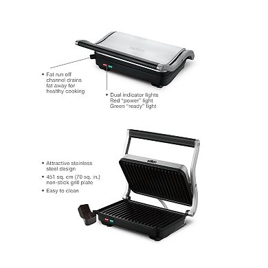 Salton Stainless Steel Panini Grill