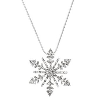 Celebrate Together™ Silver Tone Snowflake Necklace