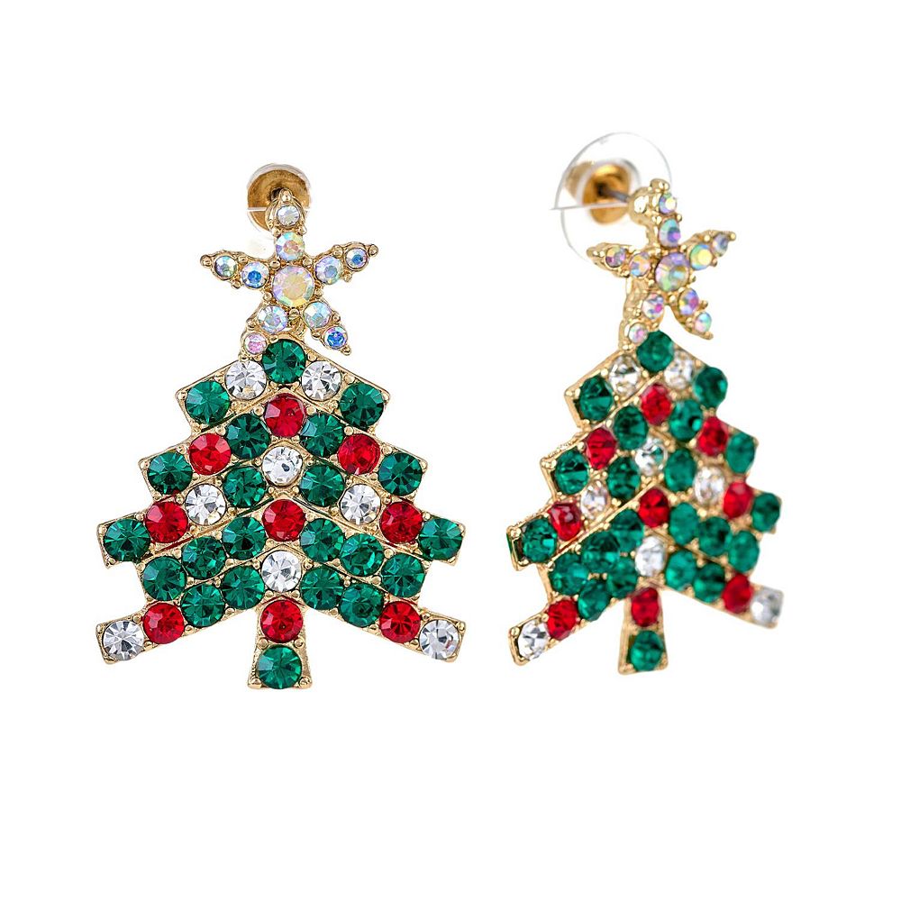 Star Christmas Tree Earrings
