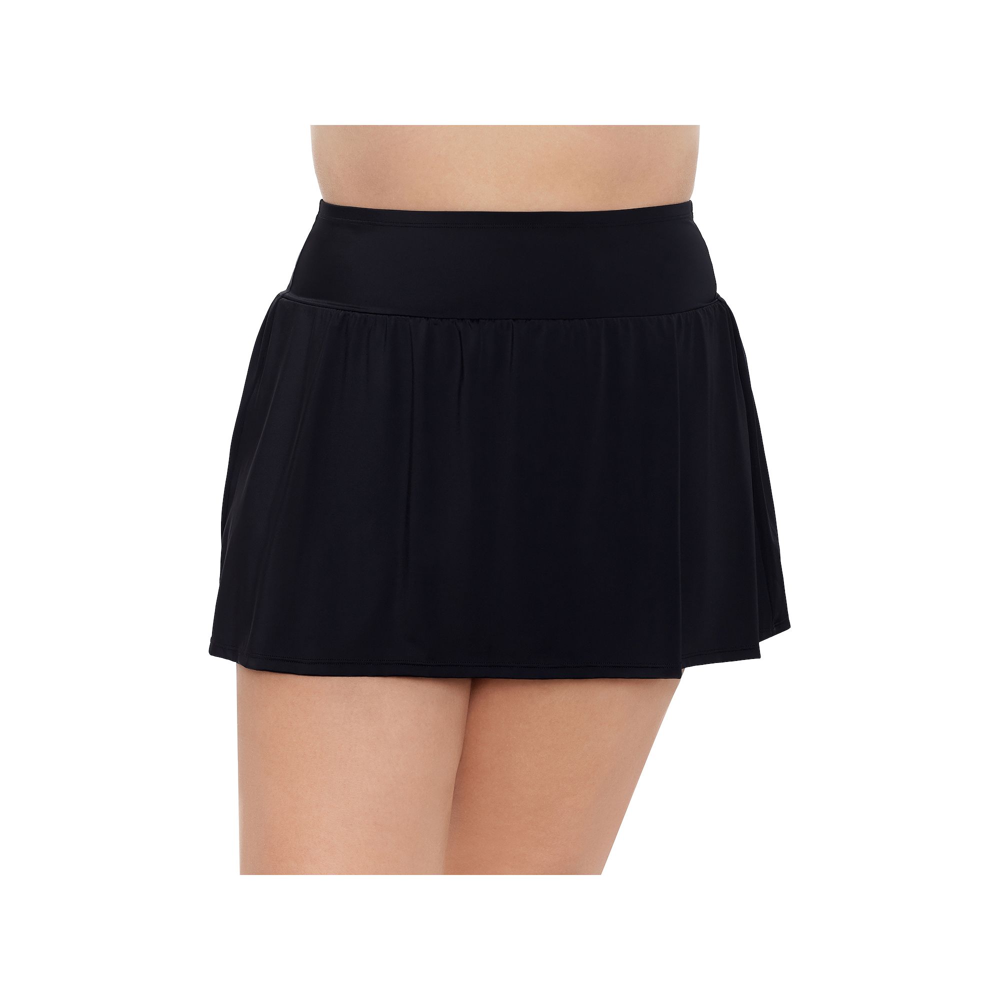 Plus Size Bal Harbour High Waist Skirtini Swim Bottoms, Womens, Size: 1XL,