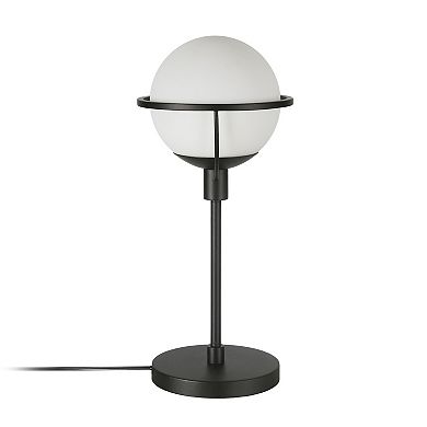 Finley & Sloane Cieonna 21-in. Globe & Stem Table Lamp with Glass Shade