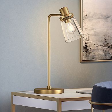 Finley & Sloane Granville 21-in. Table Lamp with Glass Shade