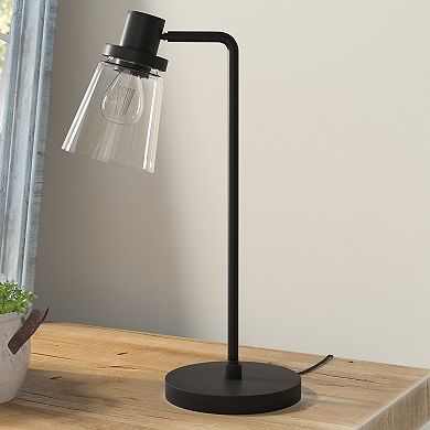 Finley & Sloane Granville 21-in. Table Lamp with Glass Shade