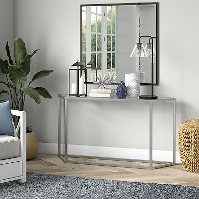 Finley & Sloane Henderson 27-in. Arc Table Lamp with Glass Shade