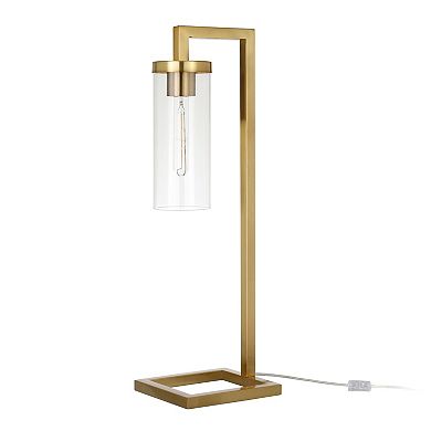 Finley & Sloane Malva 26-in. Table Lamp with Glass Shade