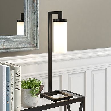Finley & Sloane Malva 26-in. Table Lamp with Glass Shade