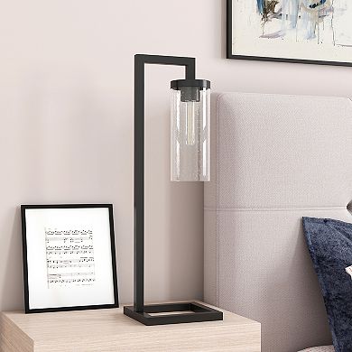 Finley & Sloane Malva 26-in. Table Lamp with Glass Shade