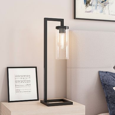 Finley & Sloane Malva 26-in. Table Lamp with Glass Shade