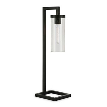 Finley & Sloane Malva 26 in Table Lamp with Glass Shade