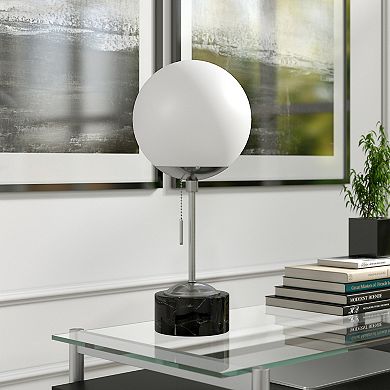 Finley & Sloane Reagan 17.75-in. Table Lamp with Glass Shade