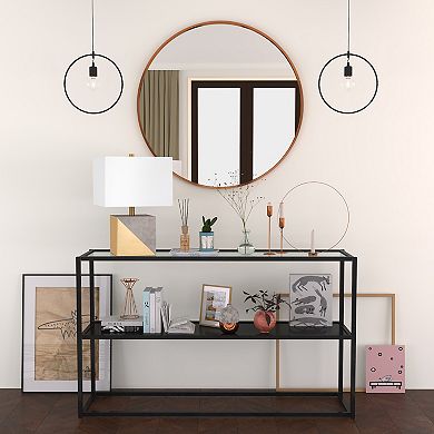 Finley & Sloane Severin Gold Tone Dipped Concrete Table Lamp