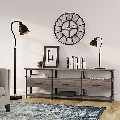 Finley & Sloane Vincent 25.13-in. Table Lamp with Metal Shade