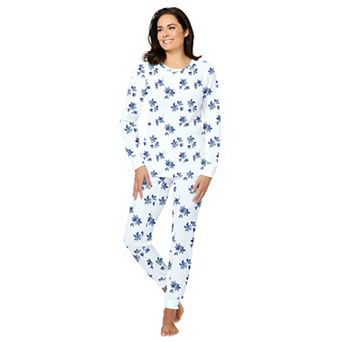 Comfort Choice Plus Size Thermal Crewneck Long-Sleeve Top