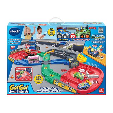 VTech Go! Go! Smart Wheel Checkered Flag Motorized Track Set