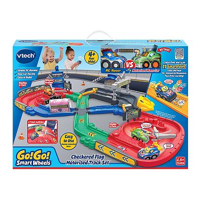 VTech Go! Go! Smart Wheel Checkered Flag Motorized Track Set