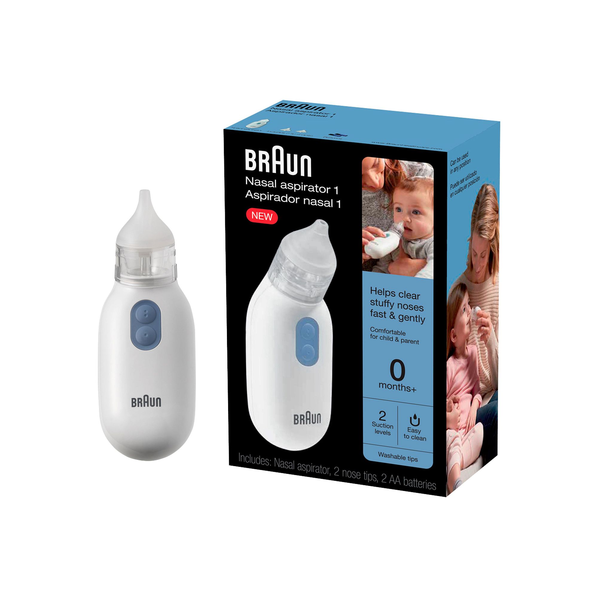 Neutral Braun Electric Nasal Aspirator, Gray