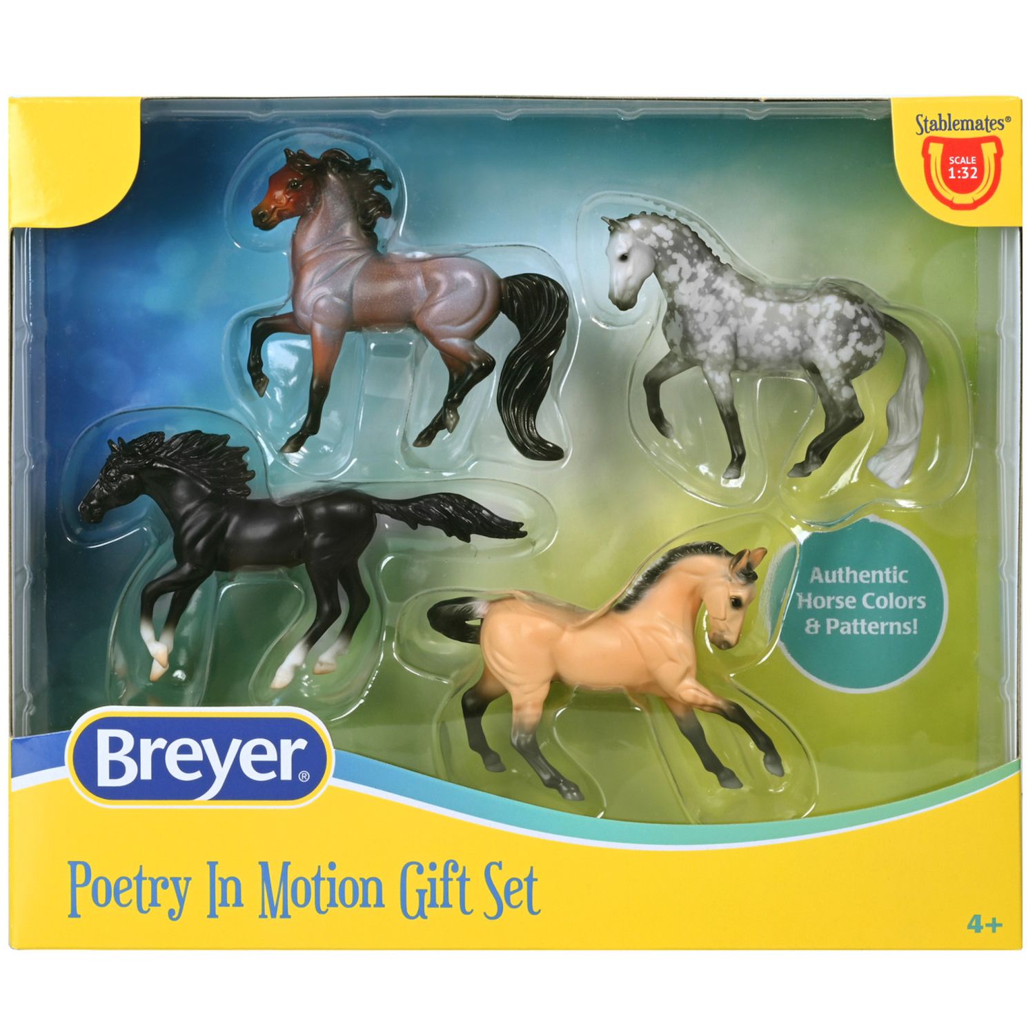 Детские фигурки Breyer Horses Stablemates Series Poetry in Motion 4 Horse Set — фото 1
