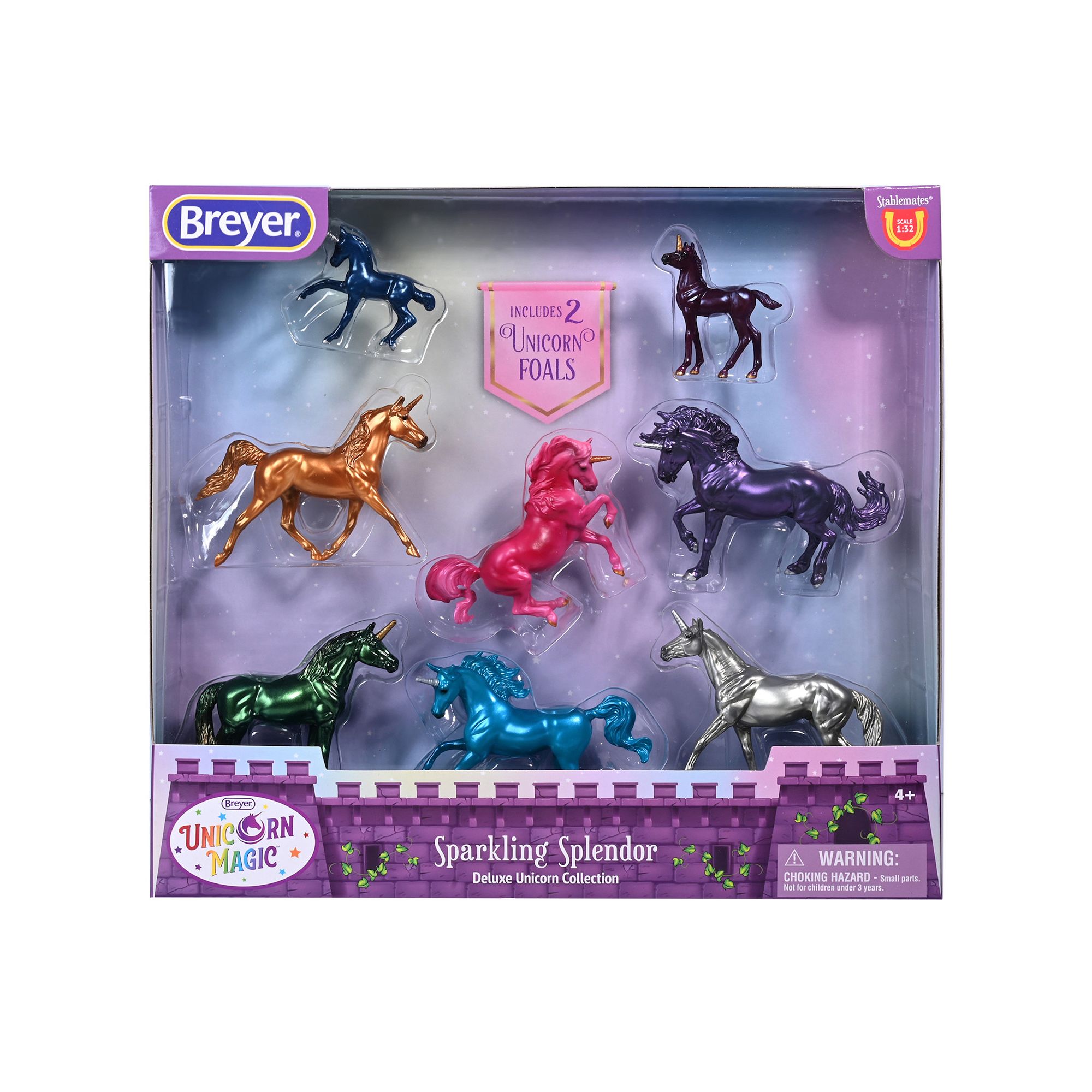 Breyer Horses Stablemates Series Sparkling Splendor Deluxe Unicorn 8-Piece 