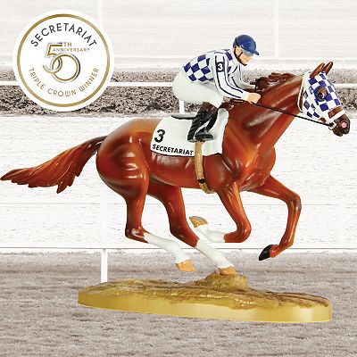 Breyer Horse 50th Anniversary Triple Crown Winner Secretariat and Jockey Figurine