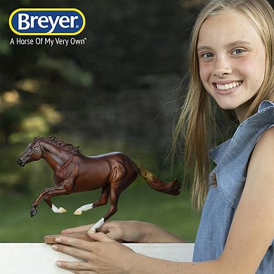 Breyer Traditional Series Secretariat Horse with Base Model Horse Toy