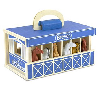Breyer Horses - Breyer Farms Wooden Stable Playset With 6 Horses