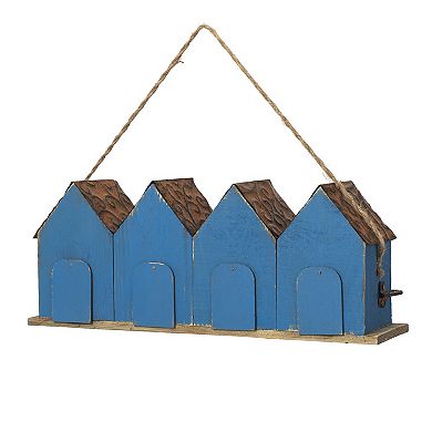 Glitzhome 17" L Distressed Solid Wood Bird House