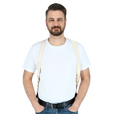 Men's Undergarment Tsa Compliant Side Clip Airport Suspenders