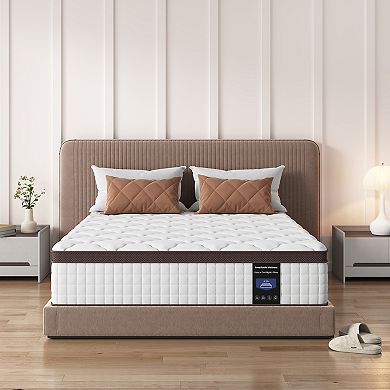 Kescas 12 In. Medium Firm Memory Foam Hybrid Mattress