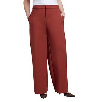 ELOQUII Women's Plus Size Tall The Ultimate Stretch Wide-Leg Work Pant