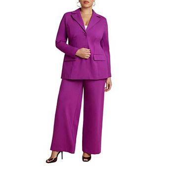 ELOQUII Women's Plus Size The Ultimate Stretch Wide Leg Pant