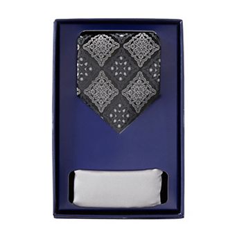 Kingsize Men's Big & Tall Ks Signature Collection Extra Long Tie And Pocket Square Gift Set