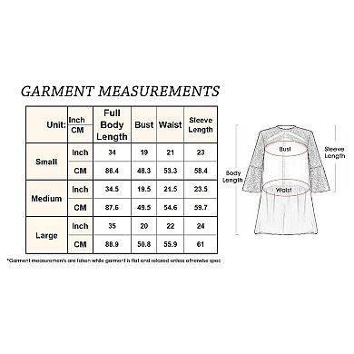 Women's Semi Sheer Lace Swing Dress