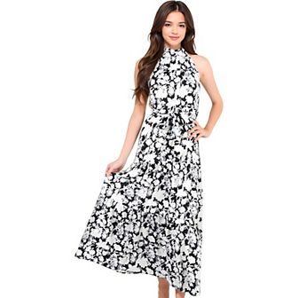 Women's Halter Neck Tiered Summer Dress