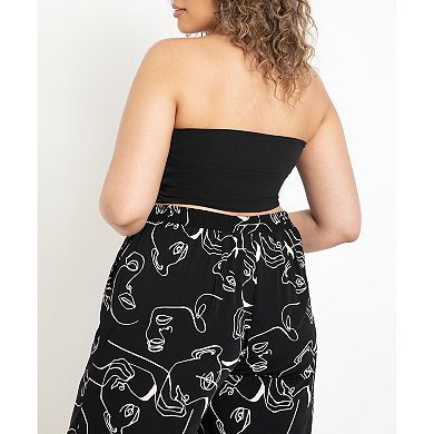 Eloquii Women's Plus Size Bandeau Top