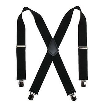 Men's Terry Casual Elastic With Anti Slip Pin Clip 2 Inch Suspenders