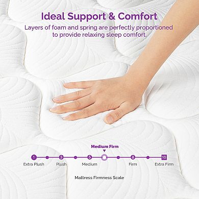 10 In Memory Foam Hybrid Mattress Pocket Spring Mattress In A Box