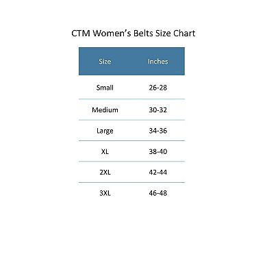 Ctm Women's 3 Piece Skinny Western Belt