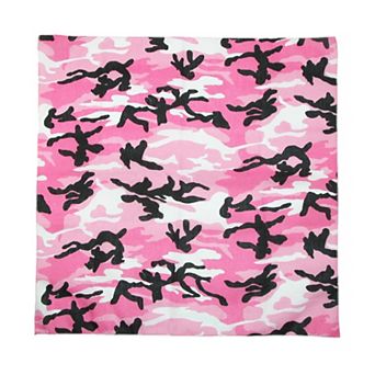 Women's Cotton Pink Camouflage Bandana (pack Of 5)