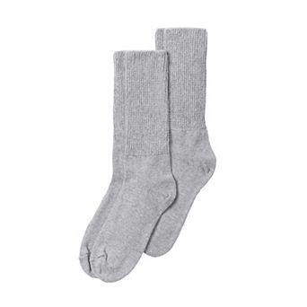 Comfort Choice Women's Plus Size 2-pack Open Weave Extra Wide Socks
