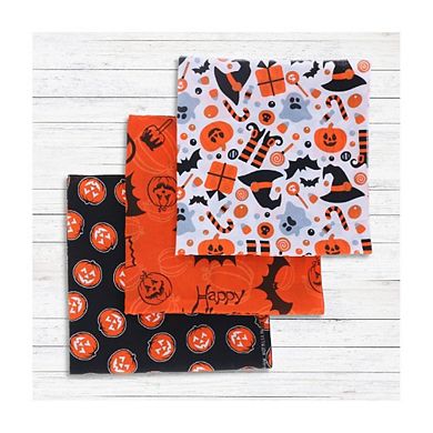 Glow In The Dark Pumpkin Halloween Holiday Bandana